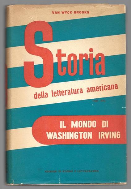 Il mondo di Washington Irving - Van Wyck Brooks - copertina