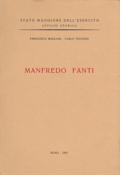 Manfredo Fanti - copertina