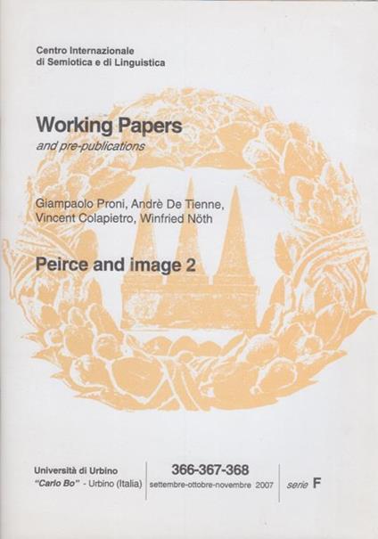 Peirce and image 2 - copertina