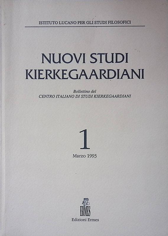 Nuovi Studi Kierkegaardiani. n.1 marzo 1993