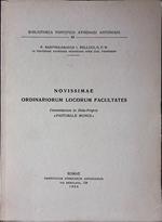 Novissimae Ordinariorum Locorum Facultates