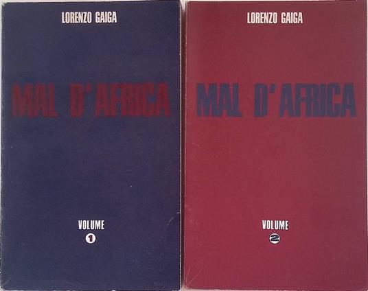 Mal d'Africa. DUE VOLUMI - Lorenzo Gaiga - copertina