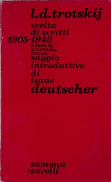 Scelta di scritti 1905-1940 - copertina