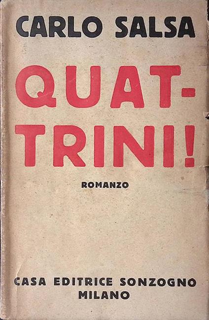 Quattrini - Carlo Salsa - copertina