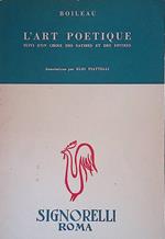 L' art poetique. Suivi d'un choix des satires at des epitres