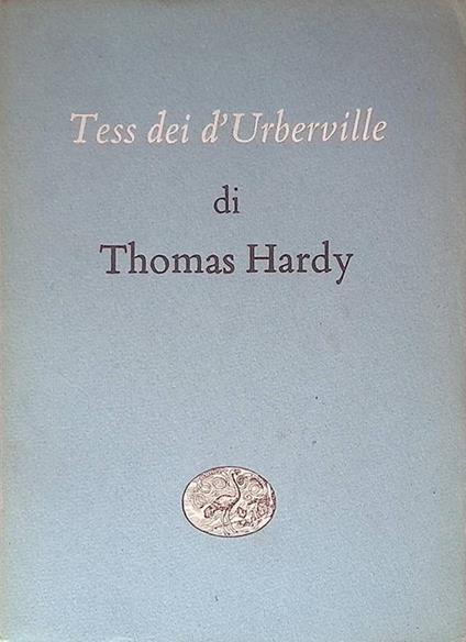Tess dei d'Urberville - Thomas Hardy - copertina