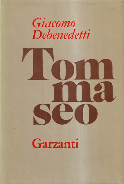 Niccolò Tommaseo Quaderni Inediti - Giacomo Debenedetti - copertina