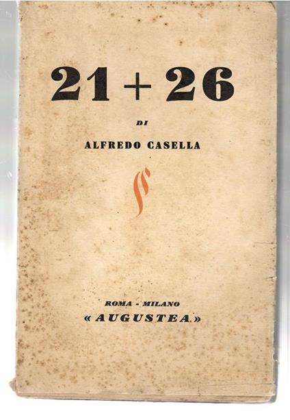 21 + 26 - Alfredo Casella - copertina