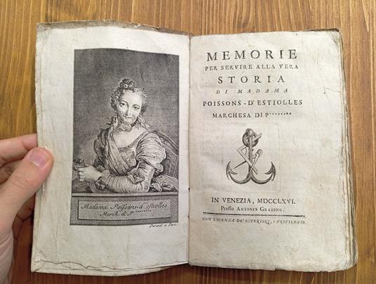 Memorie per servire alla vera storia di madama Poissons-d'Estiolles, Marchesa di P******** - Anonimo - copertina