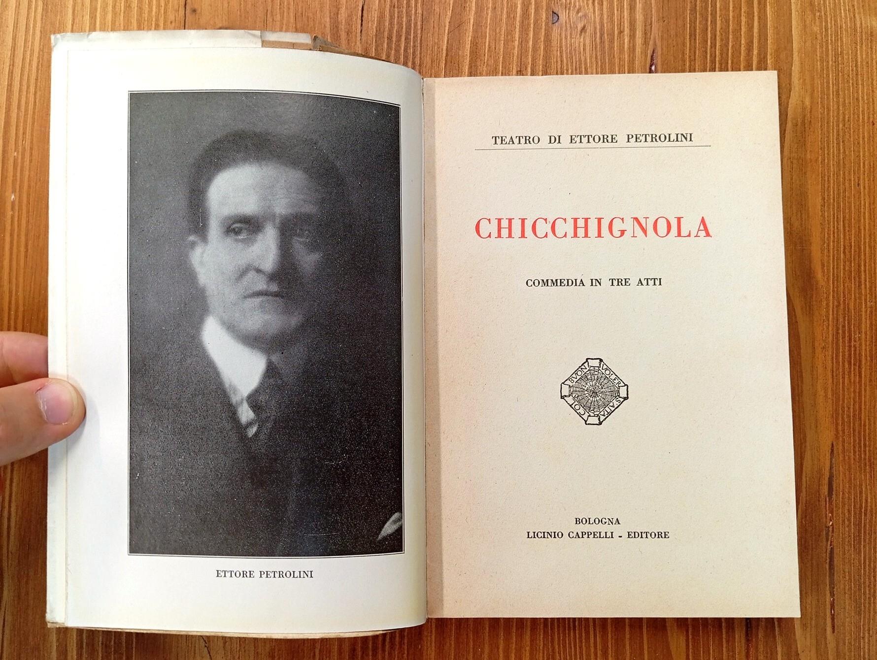 Chicchignola Commedia in Tre Atti