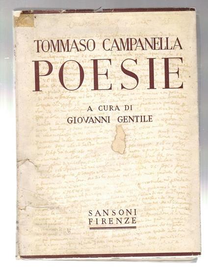 Poesie - Tommaso Campanella - copertina