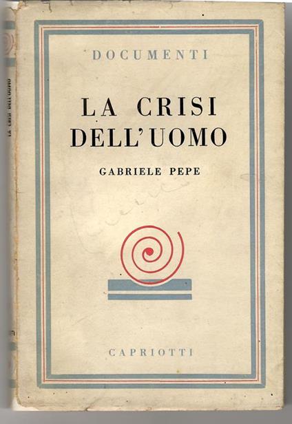La Crisi Dell'uomo - Gabriele Pepe - copertina