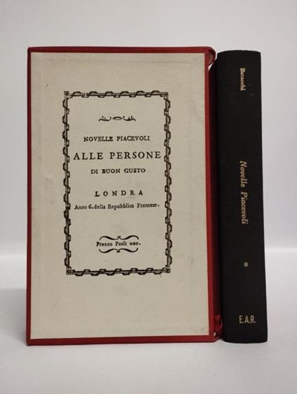 Novelle piacevoli Tomo I - Domenico Batacchi - copertina