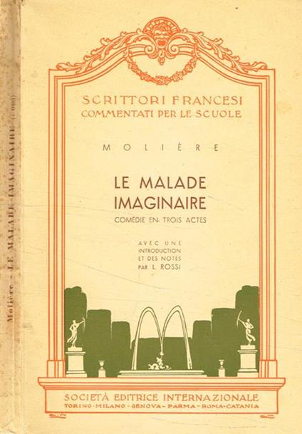 Le malade imaginarie - Molière - copertina