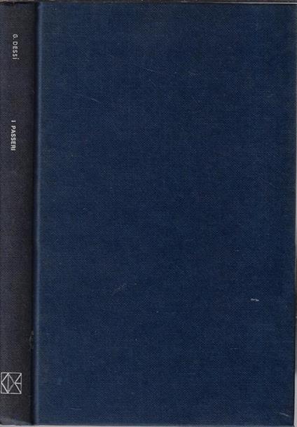 I passeri - Giuseppe Dessì - copertina