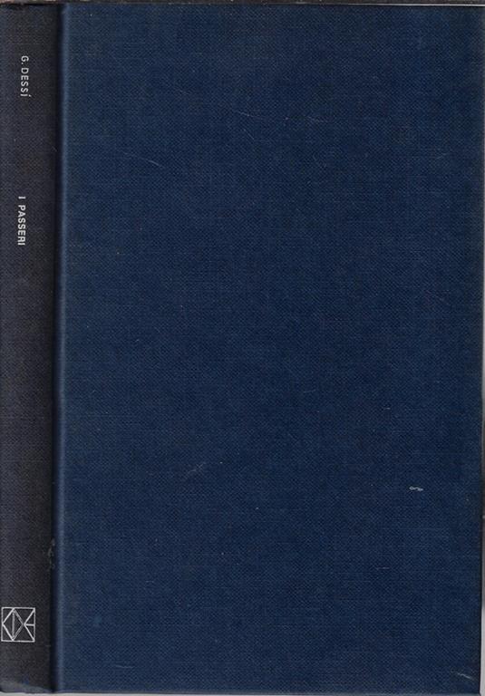 I passeri - Giuseppe Dessì - copertina