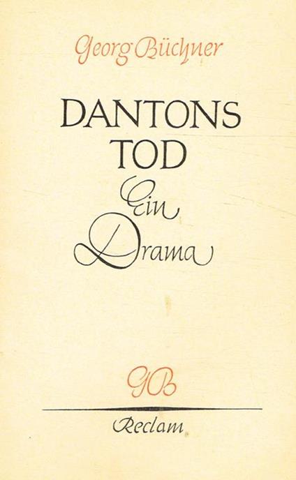 Dantons tod - Georg Buchner - copertina