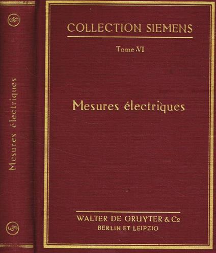 Mesures electriques - copertina