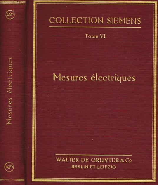 Mesures electriques - copertina