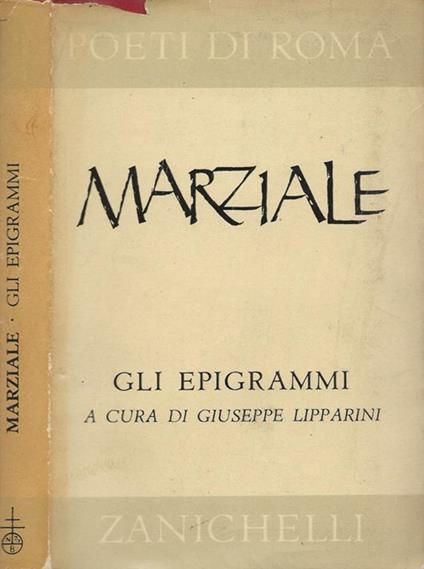 Gli epigrammi - M. Valerio Marziale - copertina