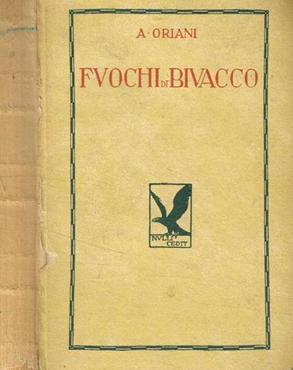 Fuochi di bivacco - Alfredo Oriani - copertina