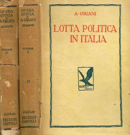 Lotta politica in italia vol.II, III - Alfredo Oriani - copertina