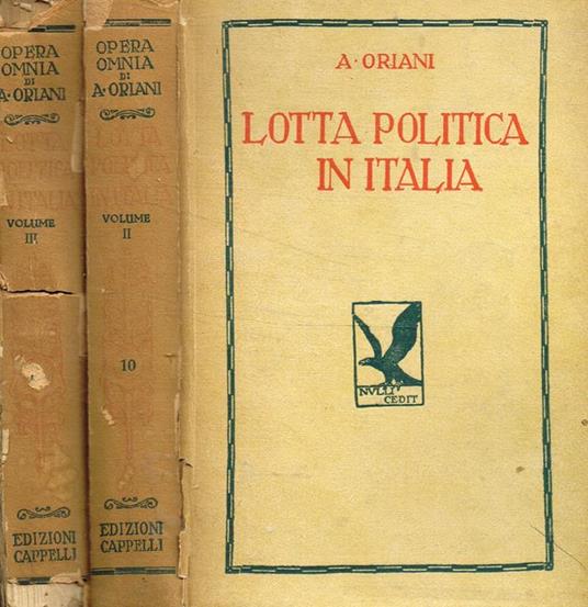 Lotta politica in italia vol.II, III - Alfredo Oriani - copertina