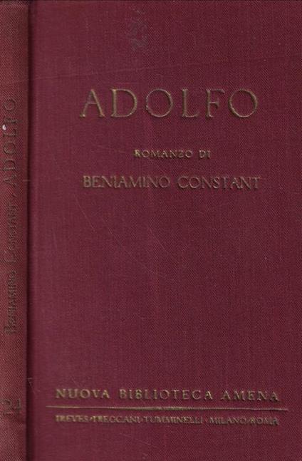 Adolfo - Benjamin Constant - copertina