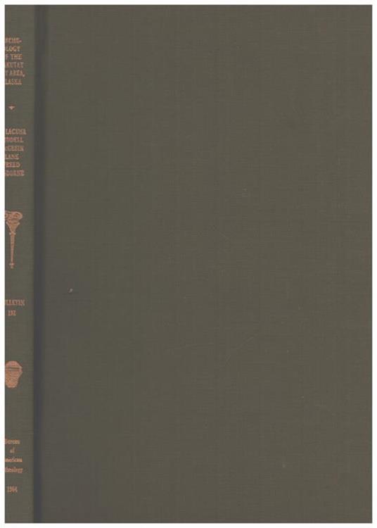 Archeology of the Yakutat bay area, Alaska - copertina