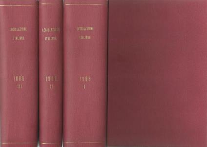 La legislazione italiana. Anno 1968 - copertina