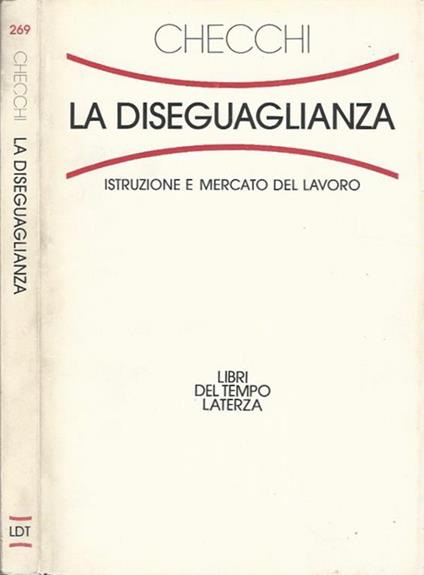 La diseguaglianza - Daniele Checchi - copertina