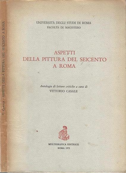 Aspetti della pittura del Seicento a Roma - copertina