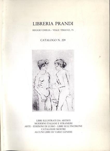 Catalogo n. 209 - copertina