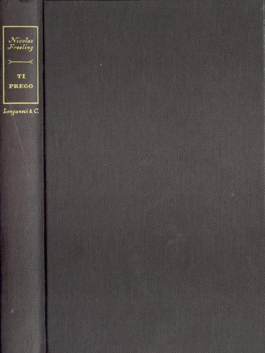 Ti prego - Nicolas Freeling - copertina