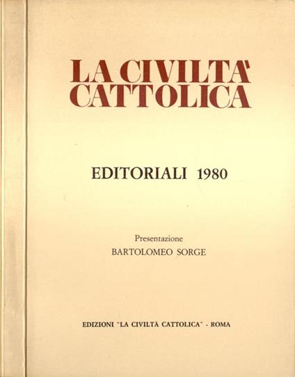 La civiltà cattolica - copertina