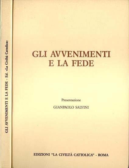 Gli avvenimenti e la fede - copertina