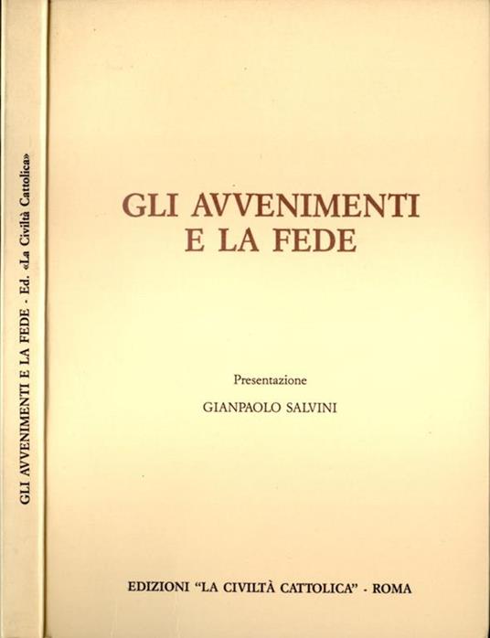 Gli avvenimenti e la fede - copertina