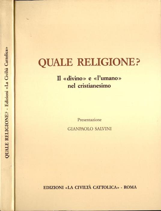 Quale religione? - copertina