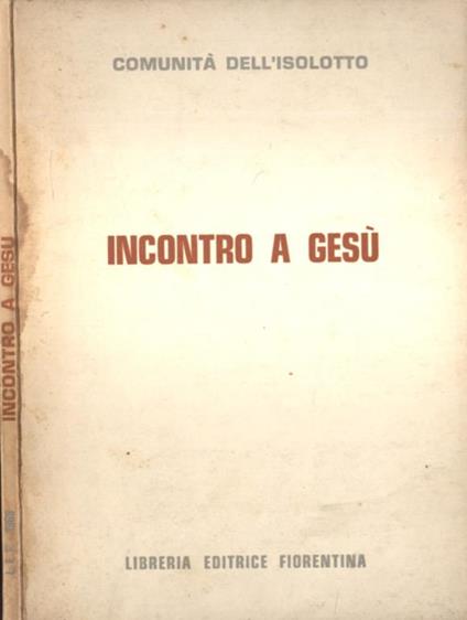 Incontro a Gesù - copertina