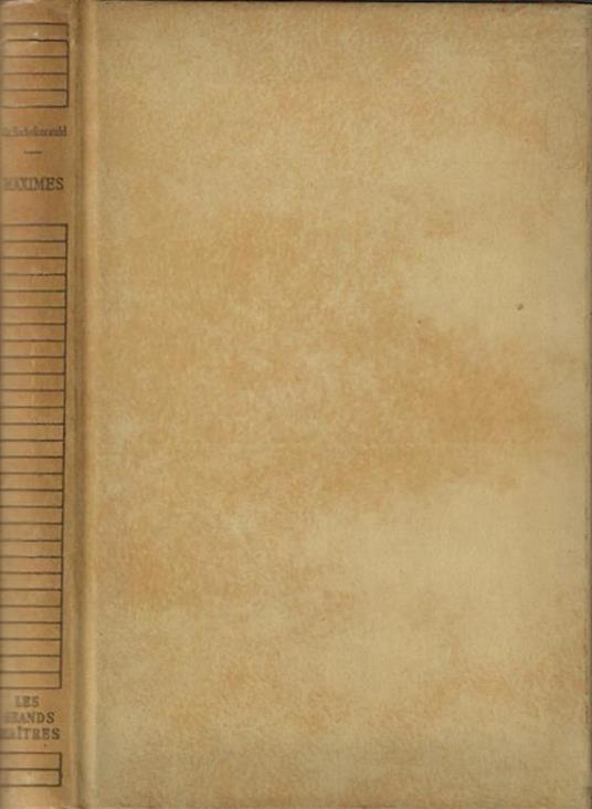 Maximes - François de La Rochefoucauld - copertina