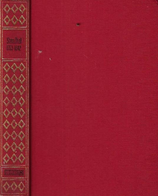 Stendhal 1783 - 1842 - copertina