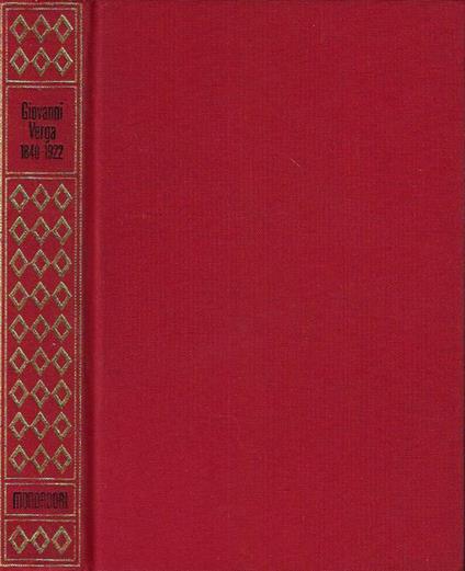 Giovanni Verga 1840 - 1922 - copertina