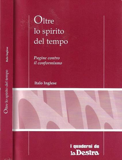 Oltre lo spirito del tempo - Italo Inglese - copertina