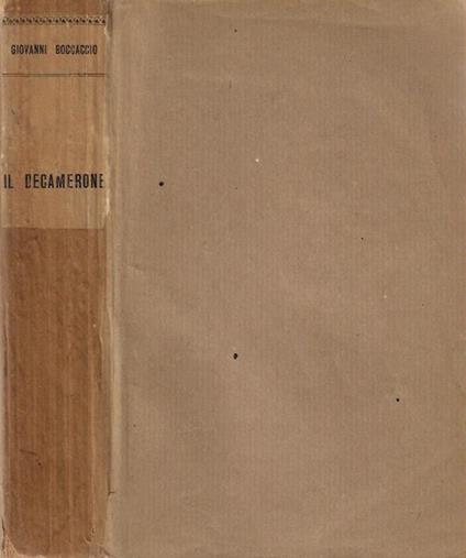 Il Decamerone - copertina