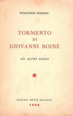 Tormento di Giovanni Boine e altri saggi