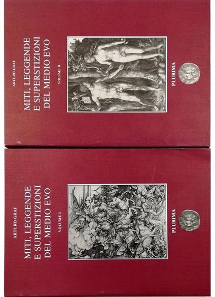 Miti, leggende e superstizioni del Medio Evo - completo in 2 voll - Arturo Graf - copertina