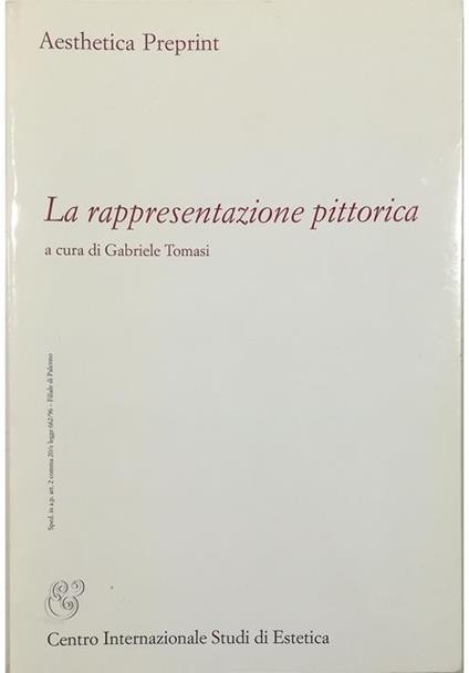 La rappresentazione pittorica - copertina