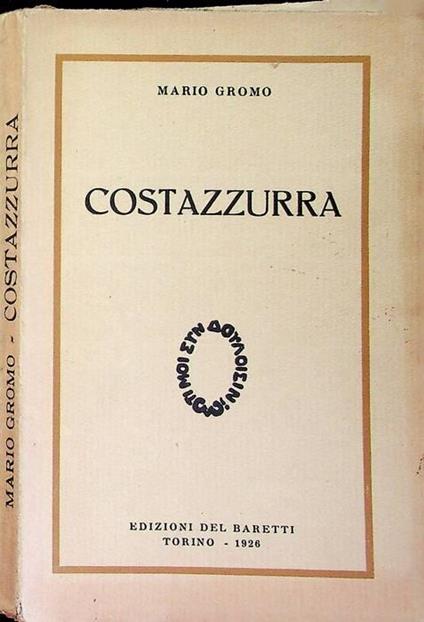 Costazzurra - Mario Gromo - copertina