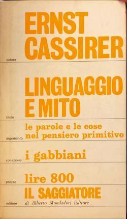 Linguaggio e mito - Ernst Cassirer - copertina