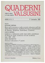 Quaderni Valsusini. Anno Ii N. 3 - 1 Semestre 1987